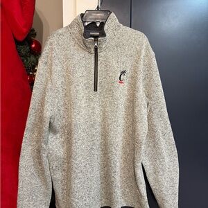 Cincinnati Bearcats Gray Half-Zip Sweater
